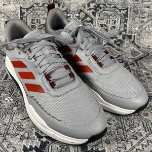 ADIDAS Trainer V Mens Running Athletic Shoes Size 12 Red and Gray